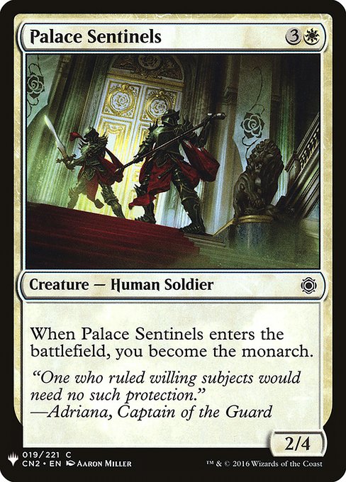 《宮殿の歩哨/Palace Sentinels》[PWシンボル付き再版] 白C